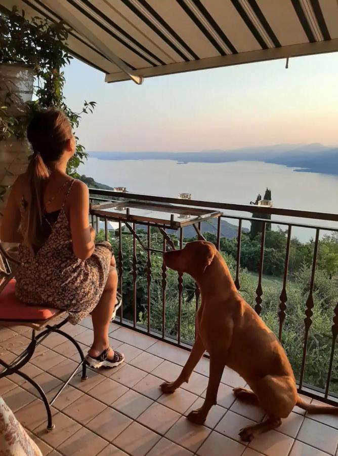 B&B Da Paolo Con Vista Lago Di Garda サン・ゼーノ・ディ・モンターニャ エクステリア 写真